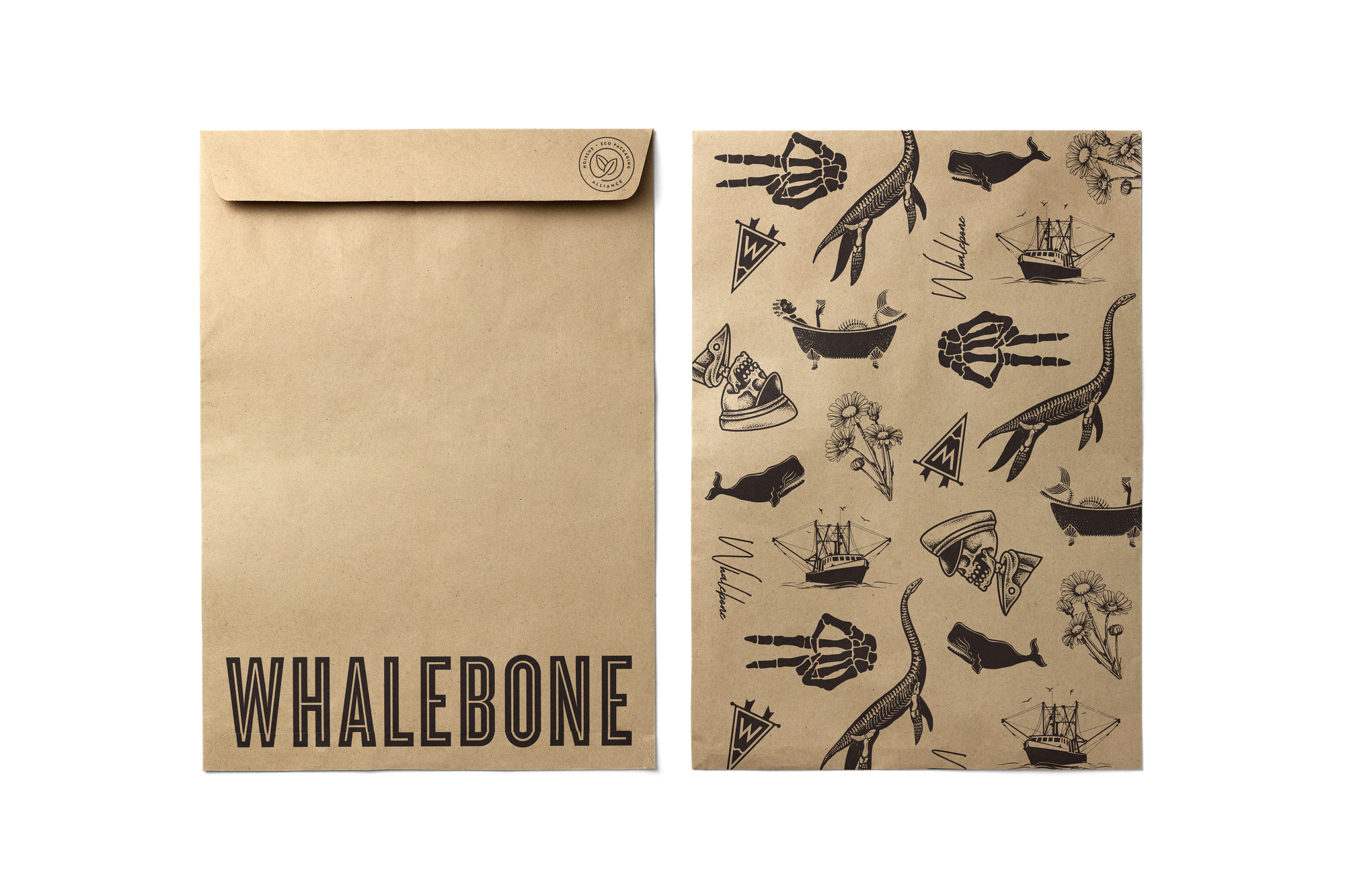 Whalebone's custom noissue Kraft Mailers