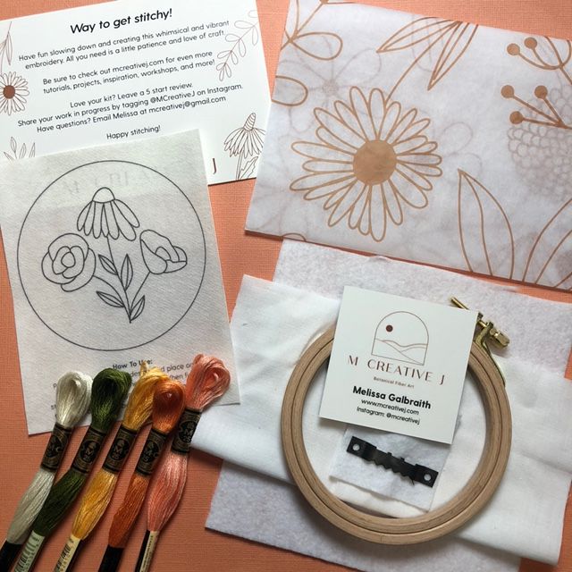 Desert Landscape Embroidery Kit by MCreative J