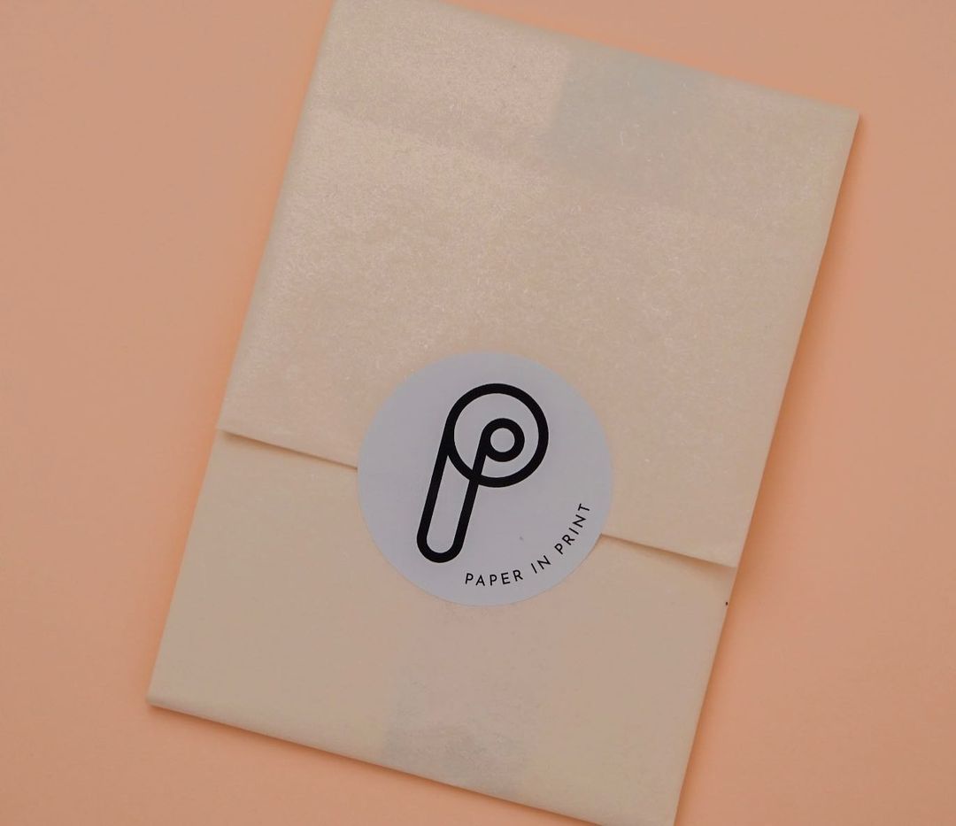 Custom tissue paper and stamp