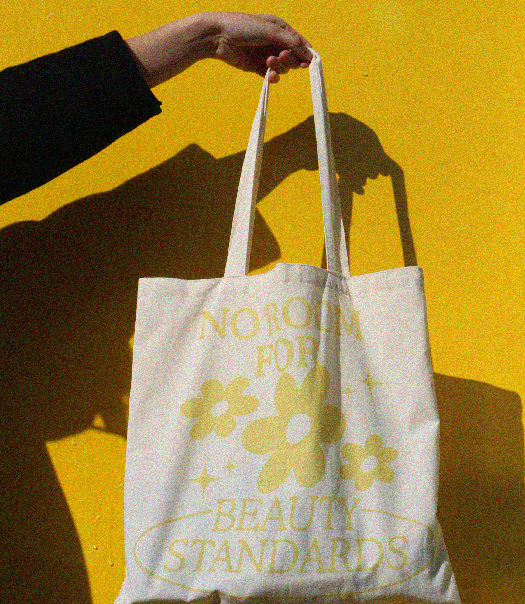 Flower bouquet design natural tote bag reusable shopping bag environmental