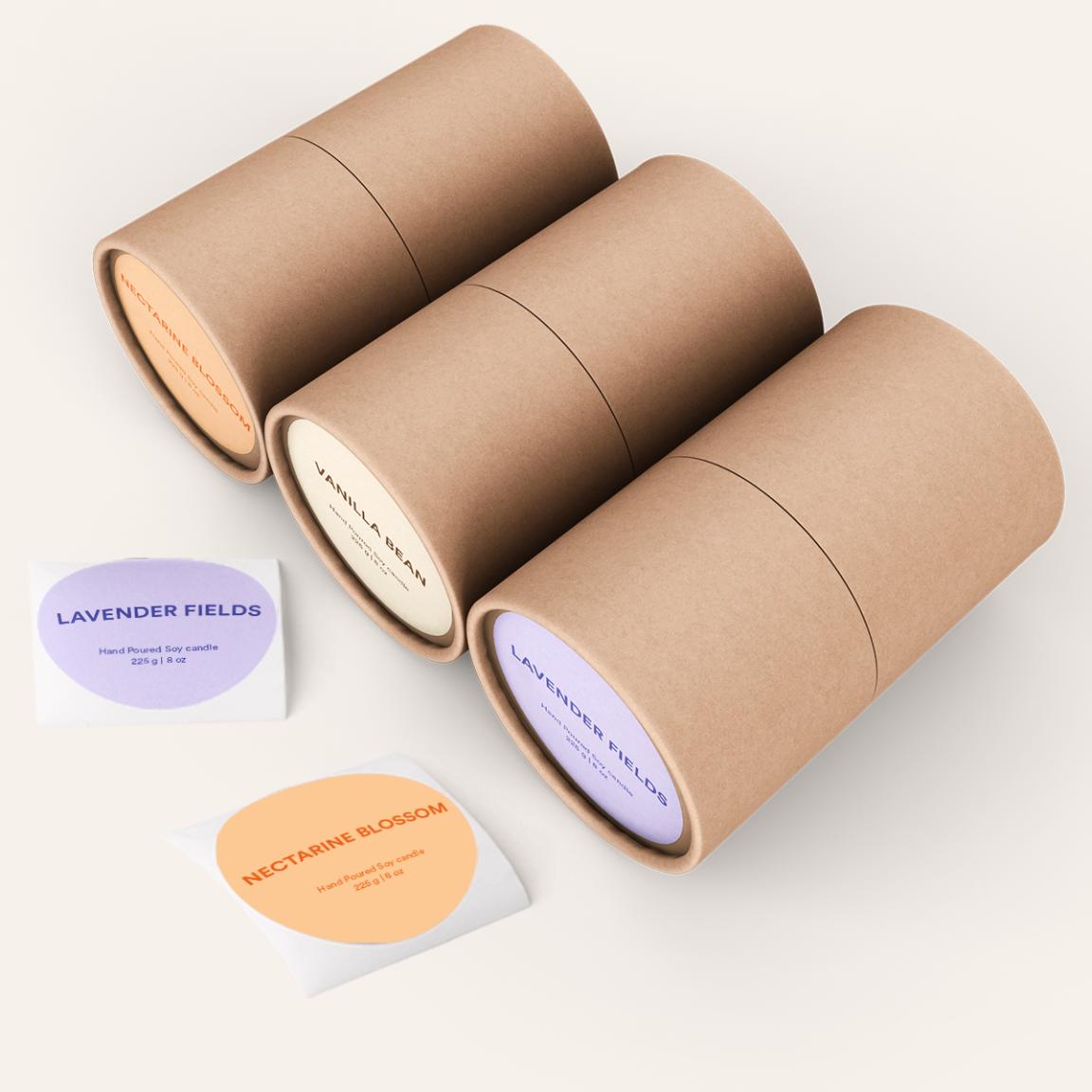 Eco friendly Postal Tubes and Cardboard Poster Tubes For Artwork Packaging