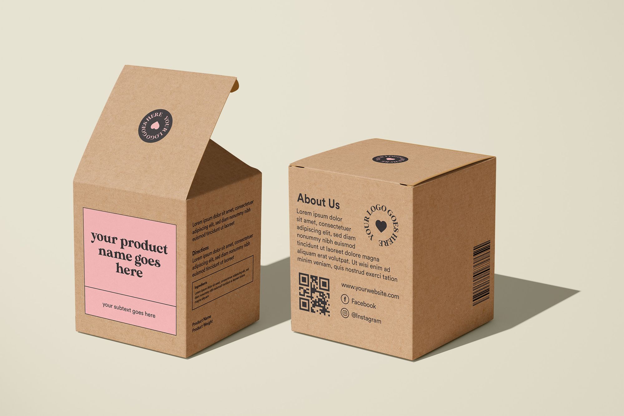 cardboard box packaging design