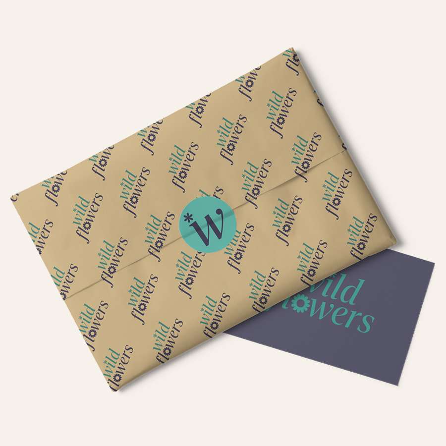 Custom Wild Flowers Wrapping Paper (Personalized)