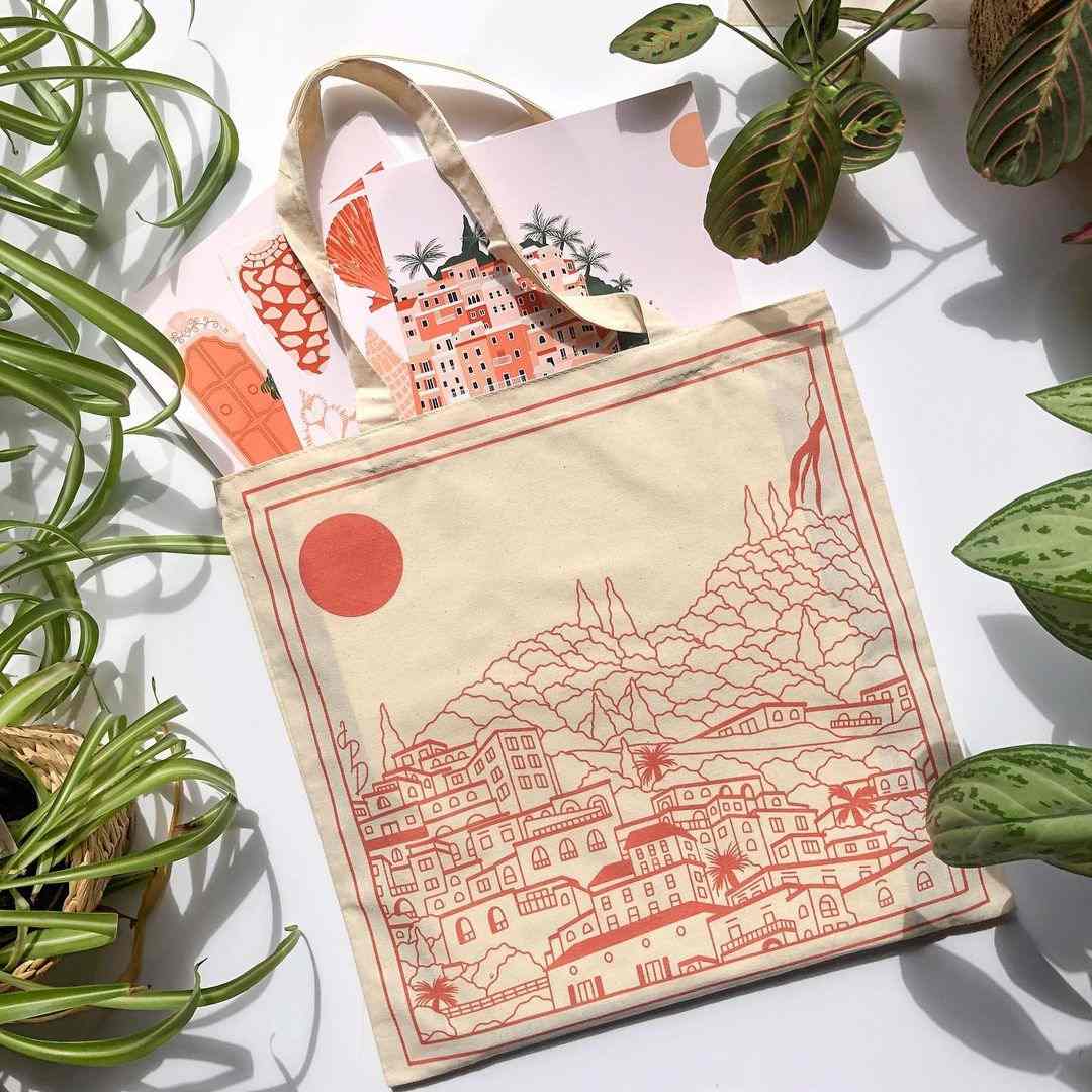 Tote discount bag packaging