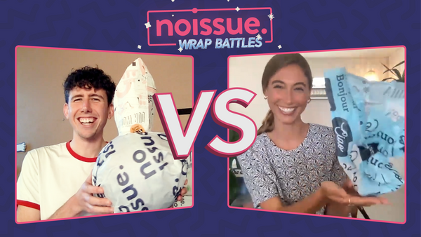 Who Can Wrap an Egg, a Plant and Other Ridiculous Gifts The Fastest? | noissue Wrap Battles
